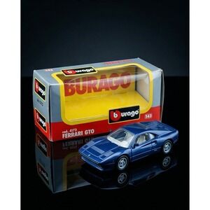 Bburago Ferrari‎ GTO Vintage Diecast Car 1/43 Scale Blue Made in Italy Cod 4175